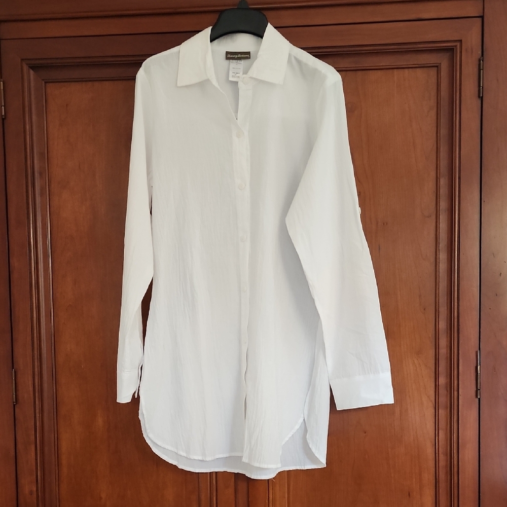 Tommy Bahama Women's White Tunic Top